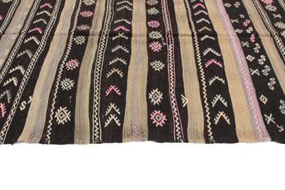 Turkish Kilim, Kilim Rug 5x7, Vintage Eclectic Kilim Rug, Handmade Bohemian Kilim Rug, Living Room Rug, Wool Rug, Rug Kilim,Area Kilim, 6066