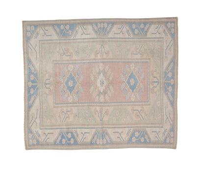 5x7 Rug, Area rug ,Faded rug, Oushak Rug, Anatolia rug, Coastal decor, Living room rug, Vintage rug, Turkish rug, Unique rug,Turkey rug,7465