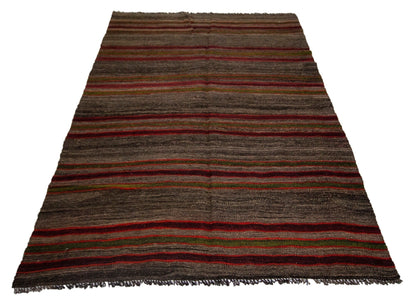 Turkish Handmade Kilim Rug, Area Eclectic Kilim Rug, Vintage Bohemian Kilim Rug, Rug Kilim 5x8, Living Room Rug,Wool Rug, Anatolia Rug, 3763