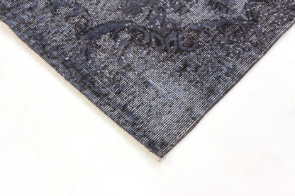 Overdye Blue Turkish Rug, Vintage Rug Distressed, Oushak Carpet Rug, Area Rug Floral 5x8, Contemporary ,Living Room, Handmade ,Rug,1202