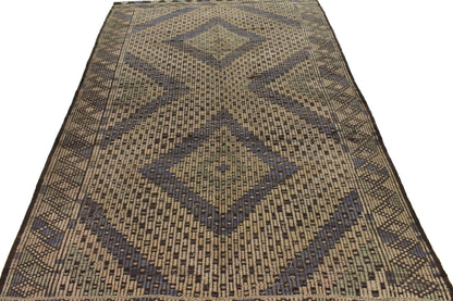 Rug Kilim 6x9, Handmade Unique Kilim Rug, Area Faded Kilim Rug, Bohemian Rug, Anatolia Rug,Living Room Rug, Turkish Antique Kilim Rug, 3202
