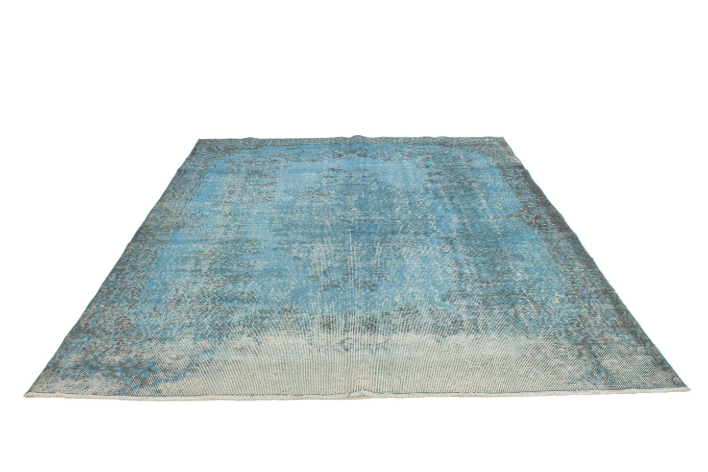 Worn Vintage Rug, 6x8 Turkish Rug Carpet, Blue Area Rug, Distressed Rug ,Overyde Rug, Unique Rug, Coastal decor, Living Room Rug, 3283