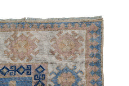Faded rug ,Area rug, Turkish rug, Oushak rug, Vintage rug, Carpet rug, Boho Rug, Neutral rug, 5x7 Turkish rug, Living room Rug, 7748