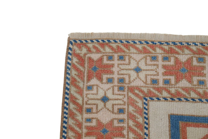 4x7 Turkish Oushak Vintage Rug, Carpet Area Eclectic Rug,, Handmade Nursery Fine rug, Faded rug ,Anatolia rug, Turkey rug, 7743