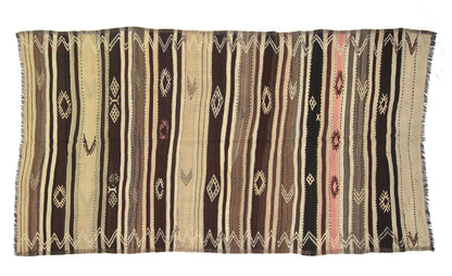 Handmade Kilim Rug, Vintage Kilim Rug, Turkish Eclectic Kilim Rug, Rug Kilim, Area Faded Kilim Rug, Living Room Rug, Kilim Rug 5x10, 6047