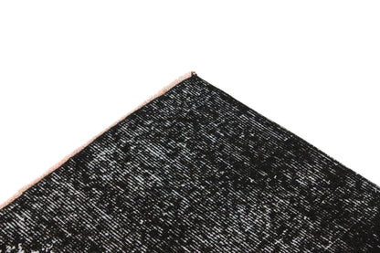 Turkish Vintage Rug, 6x9 Overdye Black Rug, Area Rug, Living Room Rug, Carpet Rug, 3159