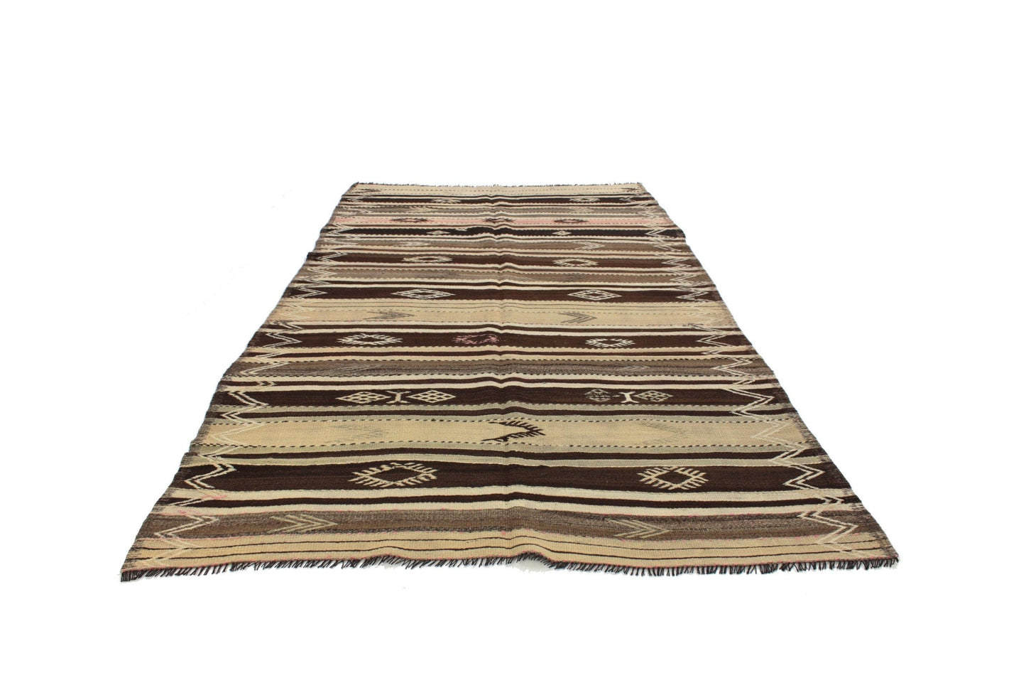 Handmade Kilim Rug, Vintage Kilim Rug, Turkish Eclectic Kilim Rug, Rug Kilim, Area Faded Kilim Rug, Living Room Rug, Kilim Rug 5x10, 6047