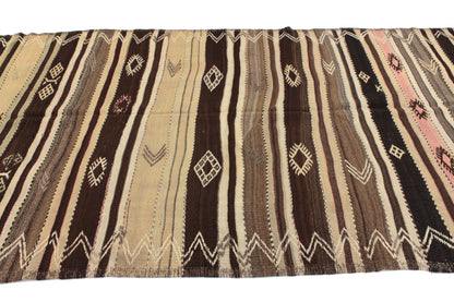 Handmade Kilim Rug, Vintage Kilim Rug, Turkish Eclectic Kilim Rug, Rug Kilim, Area Faded Kilim Rug, Living Room Rug, Kilim Rug 5x10, 6047