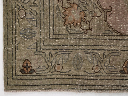 3x4 Small Oushak Rug, Vintage Turkish rug, Bohemian Small Rug, Anatolian rug, Handmade Rug, One of a kind carpet Rug, 8665