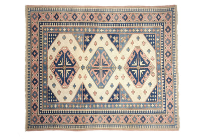 Turkish Vintage Oushak rug 6x8, Neutral rug, Faded rug, Handmade rug, Area rug, Pastel rug, Muted rug,Living room rug, Turkey rug ,6293