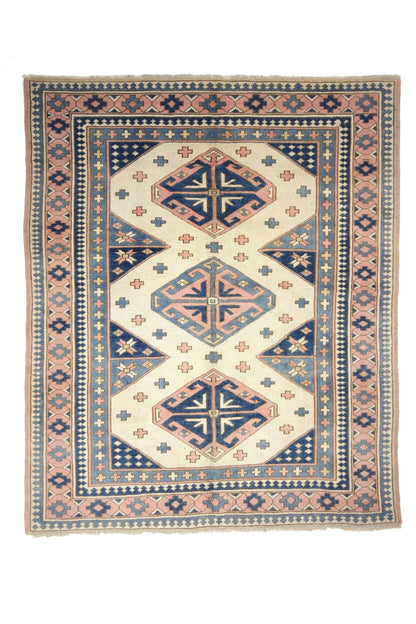 Turkish Vintage Oushak rug 6x8, Neutral rug, Faded rug, Handmade rug, Area rug, Pastel rug, Muted rug,Living room rug, Turkey rug ,6293
