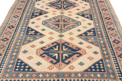 Turkish Vintage Oushak rug 6x8, Neutral rug, Faded rug, Handmade rug, Area rug, Pastel rug, Muted rug,Living room rug, Turkey rug ,6293