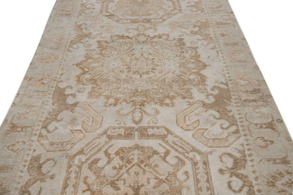 Pastel Kars Vintage Rug,Faded Turkish rug,Anatolian Mid-century Oushak Rug,Carpet rug,5'4x8'9 ft, 6x9 Area Pale Rug,Soft rug,Unique rug,7501