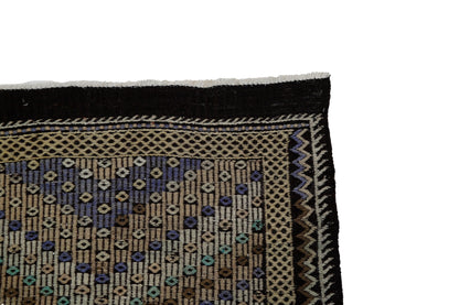 6x10 Embroidery Turkish Kilim Rug, Vintage Turkish Kilim Rug, Living Room Rug, Handmade Rug, Flat Weave Rug, Area Faded Kilim Rug, 8068