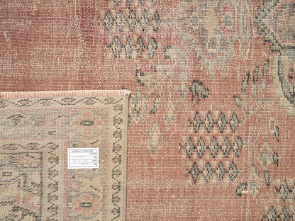 Oushak Handmade Area Rug, Turkish Vintage Eclectic Rug, Anatolia Rug, Neutral Faded Rug, Bohemian Rug, Living Room Rug, Rug 6x8, 11555