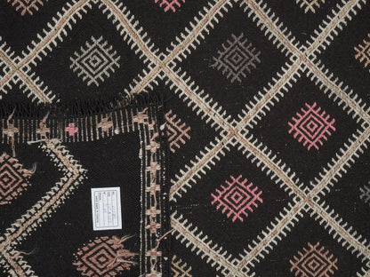 Kilim Rug 7x8, Bedroom Rug, Handmade Area Kilim Rug, Turkish Flat Weave Kilim Rug, Vintage Antique Kilim Rug, Farmhouse Decor, 12582