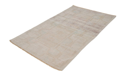 Rug Area Neutral ,Rug Turkish, Rug Oushak, Vintage Rug Beige, Fine rug, Unique rug ,Wool Rug ,One of a kind, 7416