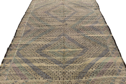 Turkish Kilim Rug, Vintage Kilim Rug, Handmade Kilim Rug,Beige Rug, Kilim Rug, Area Kilim Rug, Bedroom Rug, Unique Rug, Flat Weave Rug, 3179