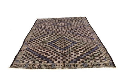 Turkish Kilim Rug, Area Unique Kilim Rug, Vintage Kilim Rug, Handmade Kilim, Kilim Rug 6x9, Wool Rug, One of a Kind, Farmhouse Decor, 3222