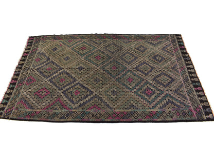 Scandinavian Decor, Kilim Rug, Turkish Rug, Vintage Rug 5x8, Turkish Kilim Rug, Living Room Rug, Bedroom Rug, One of a Kind, Rug Kilim, 3208