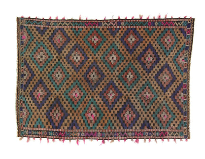 Kilim Rug, Boho Rug, Turkish Kilim Rug, Area Faded Kilim Rug, Vintage Kilim Rug, Area Kilim Rug, Anatolia Rug, Living Room Rug, 3209