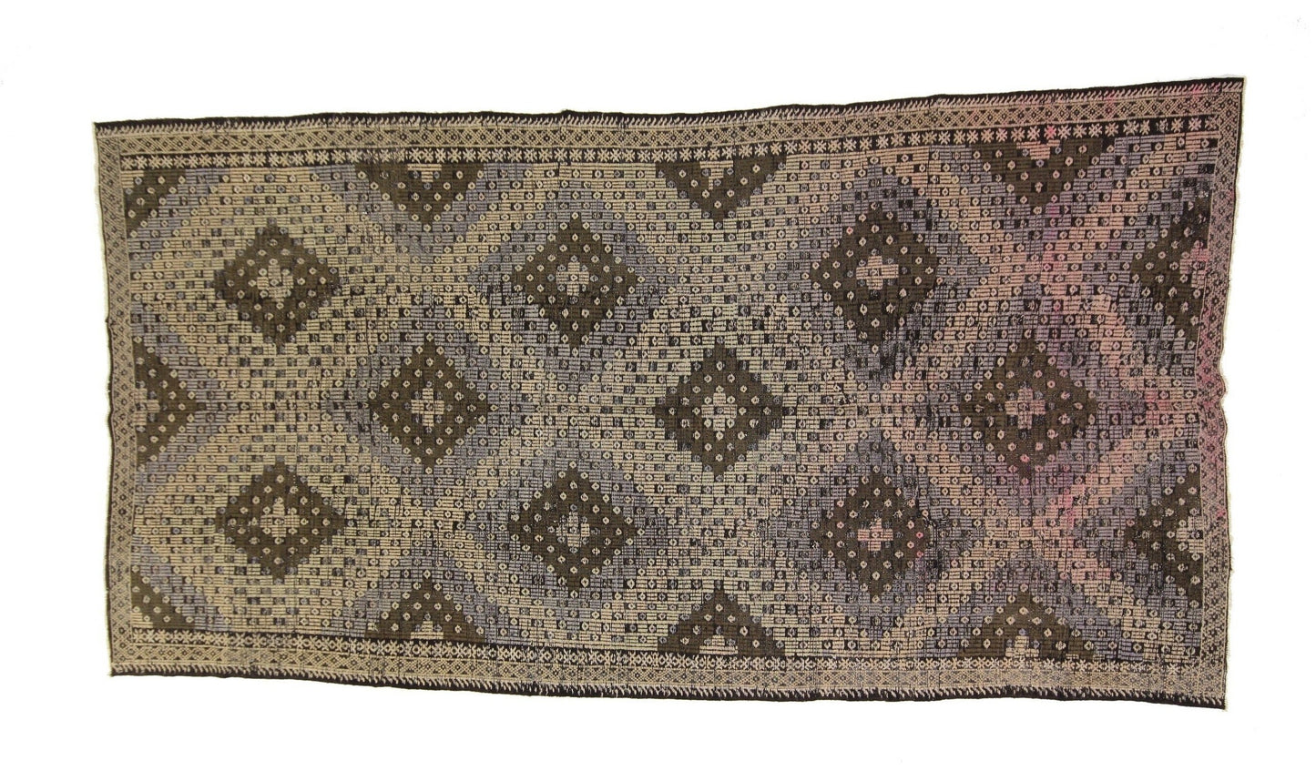 Vintage Faded Kilim Rug, Turkish Kilim Rug, Rug Kilim 6x11, Kilim Rug, Neutral Rug, Unique Rug, Handmade Kilim Rug, Entryway Rug, 3213