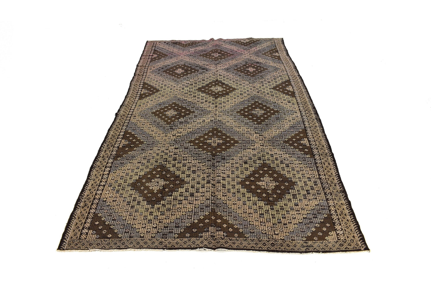 Vintage Faded Kilim Rug, Turkish Kilim Rug, Rug Kilim 6x11, Kilim Rug, Neutral Rug, Unique Rug, Handmade Kilim Rug, Entryway Rug, 3213