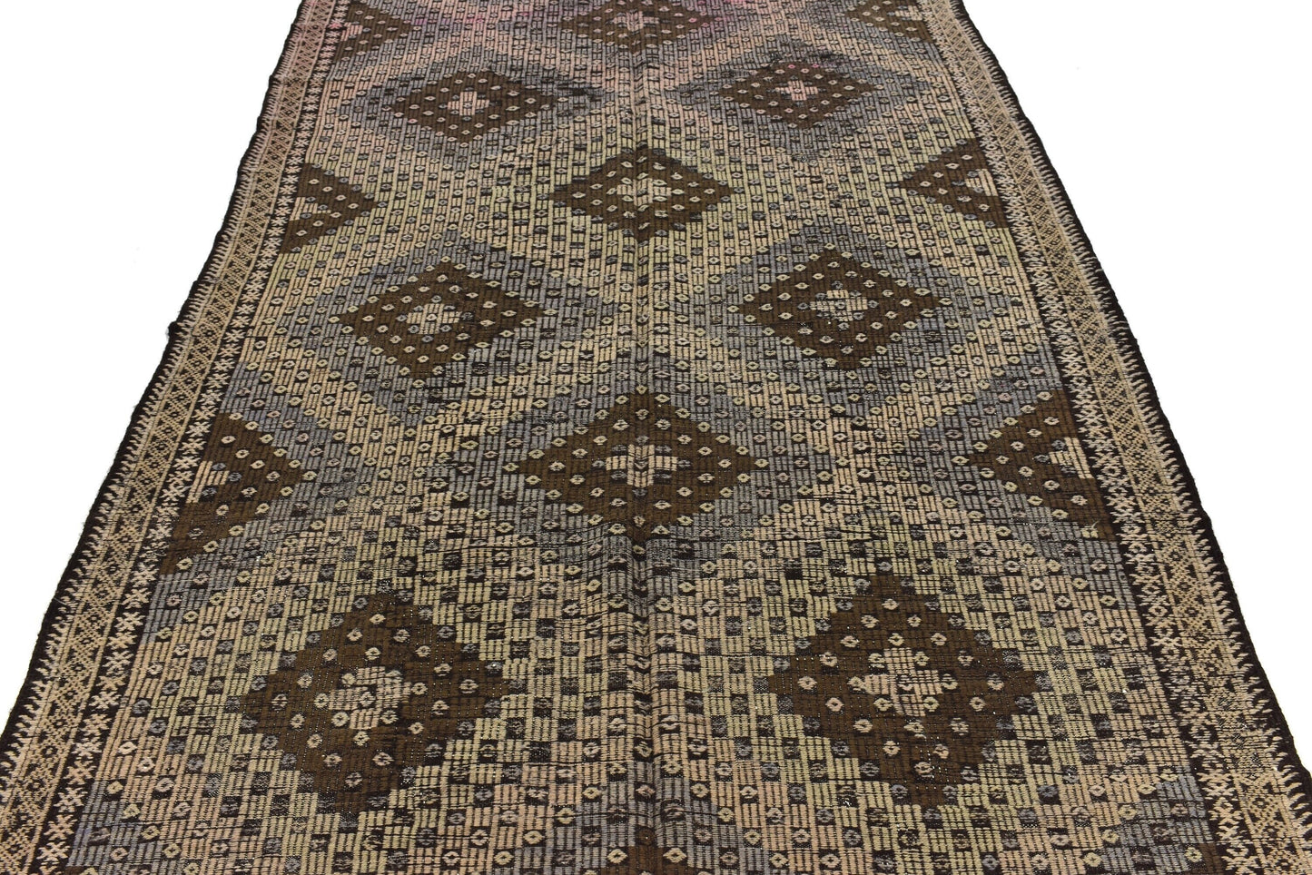 Vintage Faded Kilim Rug, Turkish Kilim Rug, Rug Kilim 6x11, Kilim Rug, Neutral Rug, Unique Rug, Handmade Kilim Rug, Entryway Rug, 3213