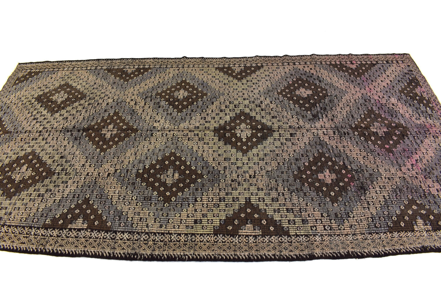 Vintage Faded Kilim Rug, Turkish Kilim Rug, Rug Kilim 6x11, Kilim Rug, Neutral Rug, Unique Rug, Handmade Kilim Rug, Entryway Rug, 3213