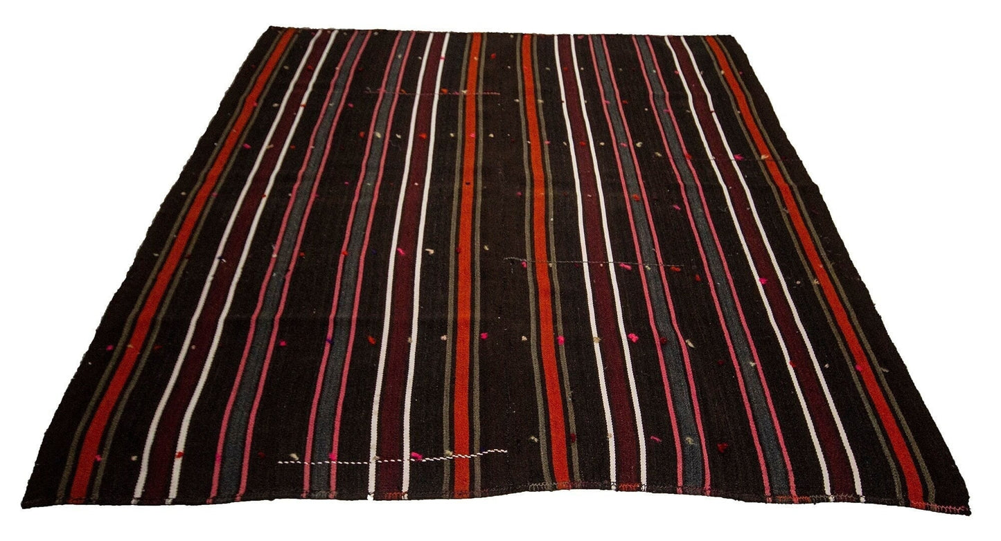 6x8 Kilim Rug, Vintage Turkish Kilim Rug, Eclectic Decor, Handmade Kilim Rug, Area Kilim Rug, Bohemian Rug, Bedroom Rug, Kid Room Rug, 4019