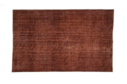 6x9 Turkish Oushak Vintage Rug, Overdyed Brown Carpet Rug, Farmhouse Rug, Living Room Rug, Area Rug, Handmade, Country Decor,3305