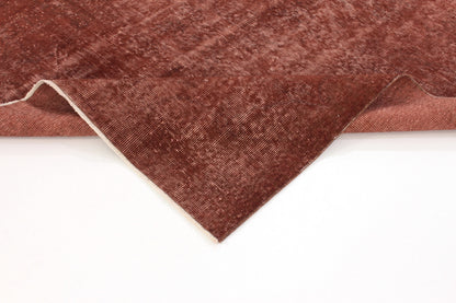 6x9 Turkish Oushak Vintage Rug, Overdyed Brown Carpet Rug, Farmhouse Rug, Living Room Rug, Area Rug, Handmade, Country Decor,3305