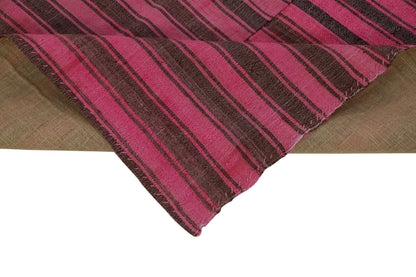 Turkish Vintage Area Kilim rug, Kilim Rug 9x12, Striped Pink Large Kilim rug ,Living room Oversize KİLİM Rug, Bohemian decor, KİLİM,6613