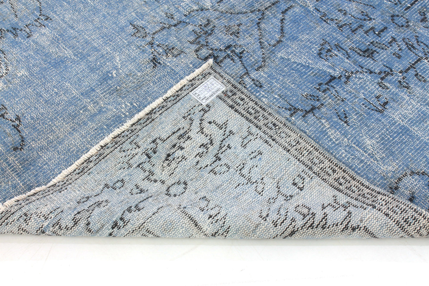 5x8 Rug,Turkish Rug Blue,Vintage Rug 5x8,Overdye Rug, Blue Rug 5x8, Handmade Carpet Rug, Coastal Decor, Living Room Rug