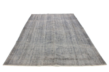 5x8 Turkish Vintage Area Gray Carpet Rug, Vintage Over dye Rug, Living Room Rug, Contemporary decor, Bedroom rug, Minimalist rug, 3323