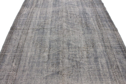 5x8 Turkish Vintage Area Gray Carpet Rug, Vintage Over dye Rug, Living Room Rug, Contemporary decor, Bedroom rug, Minimalist rug, 3323