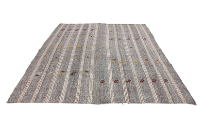 6x9 Kilim Rug, Beige Rug, Area Faded Kilim Rug, Turkish Vintage Kilim Rug, Bedroom Rug, Kilim Rug, Goat Hair Rug, Living Room Rug, 5564