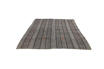 Kilim Rug 6x8, Turkish Kilim Rug, Vintage Kilim Rug, Area Kilim Rug, Gray Rug, Contemporary Decor, Rug Kilim, Handmade Kilim Rug, 4755