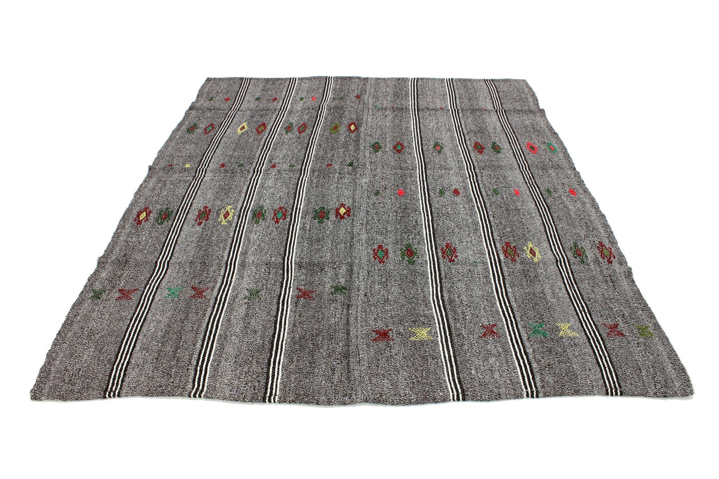 Kilim Rug, Turkish Kilim Rug, Vintage Kilim Rug, Area Kilim Rug, Rug Kilim, Gray Rug, Handmade Kilim Rug, Bedroom Rug, 4745