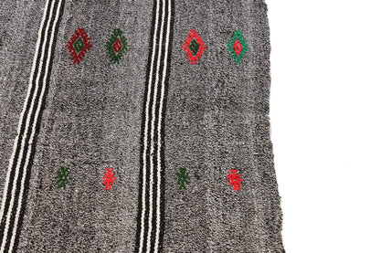 Kilim Rug, Turkish Kilim Rug, Vintage Kilim Rug, Area Kilim Rug, Rug Kilim, Gray Rug, Handmade Kilim Rug, Bedroom Rug, 4745