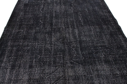 5x8 Rug, Turkish Rug 5x8, Vintage Rug, Handmade Rug, Area Rug, Modern Carpet Rug, Office Rug, 6x8 Turkish Rug ,Black Rug,3324