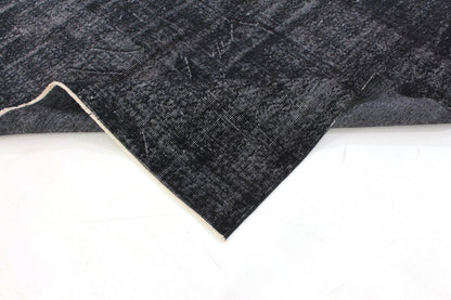 5x8 Rug, Turkish Rug 5x8, Vintage Rug, Handmade Rug, Area Rug, Modern Carpet Rug, Office Rug, 6x8 Turkish Rug ,Black Rug,3324