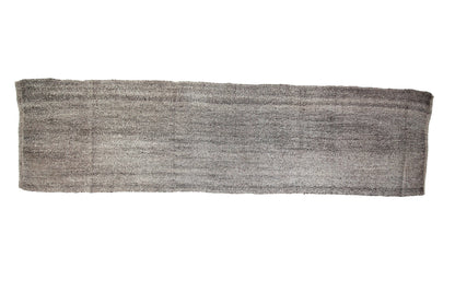 Turkish Kilim Runner, Gray Kilim Runner Rug 3x12,  Handmade Hallway Rug, Minimalist Rug, Floor Runner, Rug Runner Grey, 6700