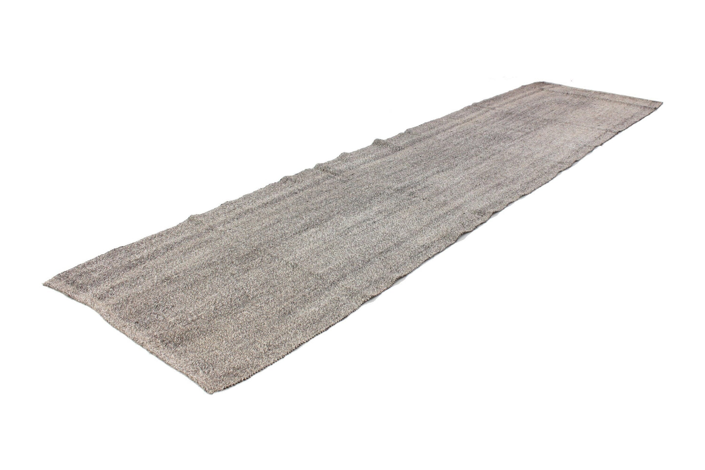 Turkish Kilim Runner, Gray Kilim Runner Rug 3x12,  Handmade Hallway Rug, Minimalist Rug, Floor Runner, Rug Runner Grey, 6700