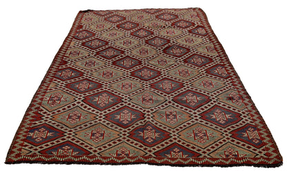6x9 Turkish Vintage Kilim Rug, Handmade Kilim Rug, Area Kilim Rug, Living Room Rug, Rug Kilim, Kilim Rug, Entryway Rug, Farmhouse Decor,2837
