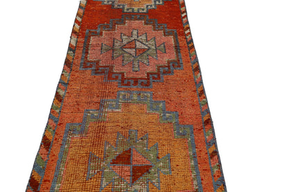 3x10 Hallway Pastel Runner rug,Carpet runner,Turkish runner,Vintage runner,Floor runner rug,Oushak runner,Eclectic decor,7188
