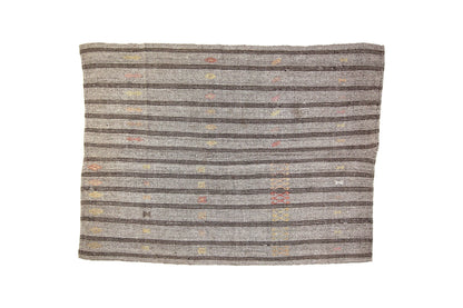Kilim Rug 6x8, Gray Black Rug, Handmade Kilim Rug, Goat Hair Rug, Area Kilim Rug, Turkish Kilim Rug, Vintage Kilim Rug, Rug Kilim, 4736