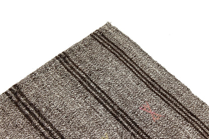Kilim Rug 6x8, Gray Black Rug, Handmade Kilim Rug, Goat Hair Rug, Area Kilim Rug, Turkish Kilim Rug, Vintage Kilim Rug, Rug Kilim, 4736