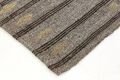 Kilim Rug 6x8, Gray Black Rug, Handmade Kilim Rug, Goat Hair Rug, Area Kilim Rug, Turkish Kilim Rug, Vintage Kilim Rug, Rug Kilim, 4736