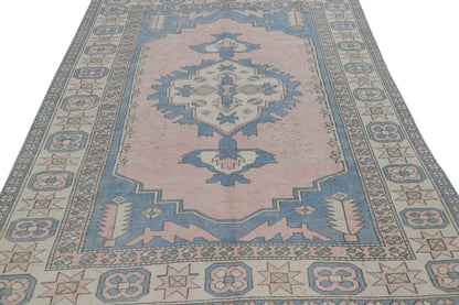 7x9 Vintage Turkish Oushak rug, Area rug, Eclectic Living room rug, Bedroom rug, Old rug, Anatolia rug, Turkey rug, 7292